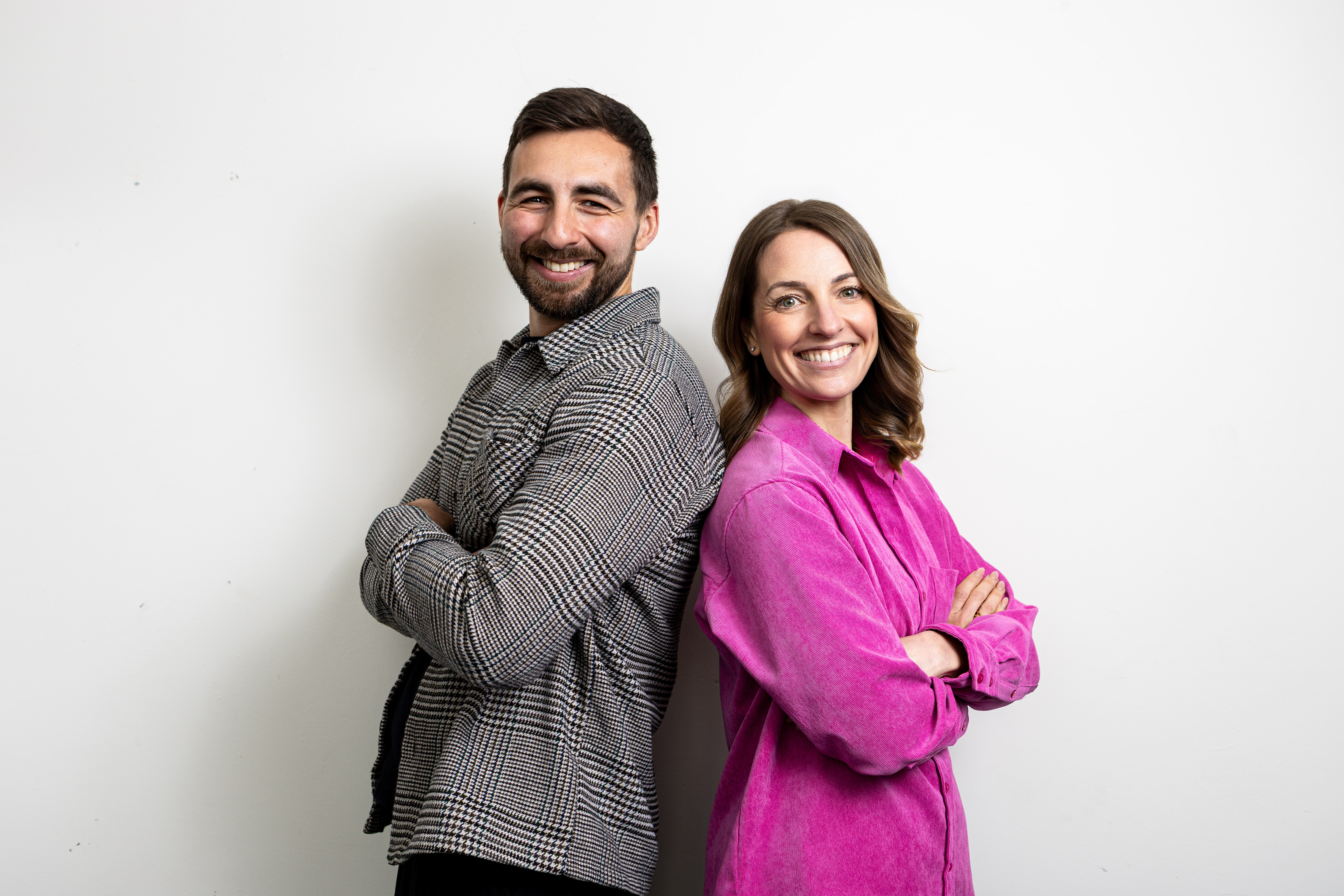 Caz Grant and Toby Lee — Built To Be Seen podcast hosts